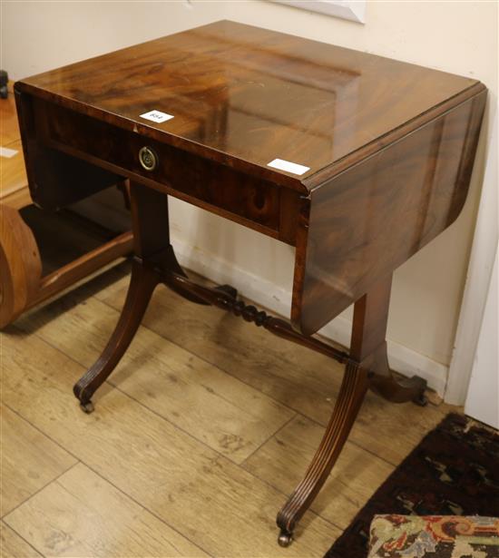 A mahogany sofa table, W.61cm